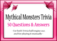 *Butterflies & Unicorns* ~ Mythical Monsters Trivia