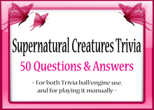 *Butterflies & Unicorns* ~ Supernatural  Creatures Trivia