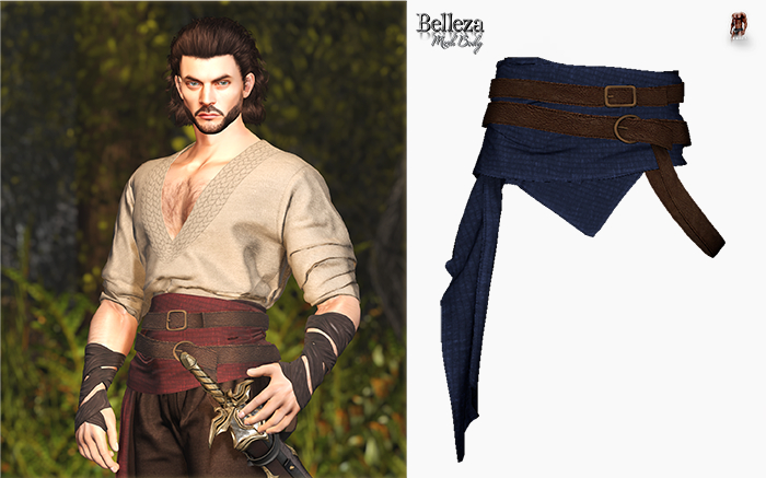 (Stitched) Svend Sash - Blue