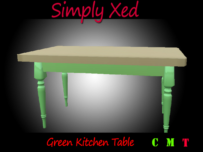 Green Kitchen Table