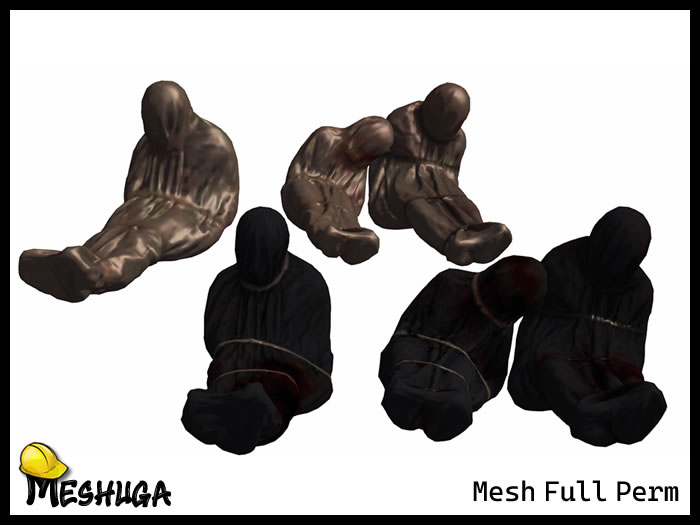 Meshuga Halloween Tied Body Bags Pack 2  FULL PERM MESH (add)