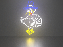 Thanksgiving day 17 neon sign Full Permission