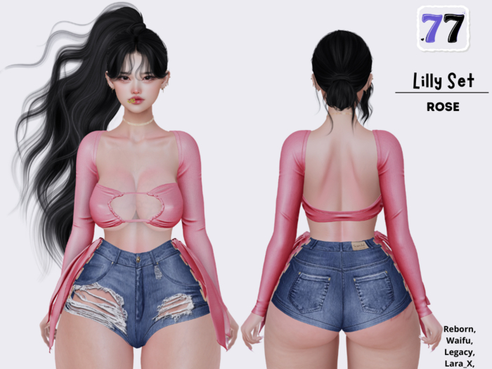 77Store - Lilly Set Rose