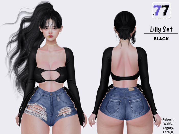 77Store - Lilly Set Black