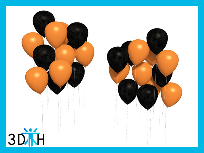 Second Life Marketplace - 3DH Halloween Balloons Full Perm Mesh