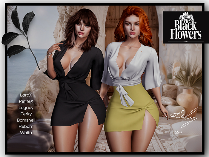 Black.Flowers - Lily Set - FATPACK [ADD]