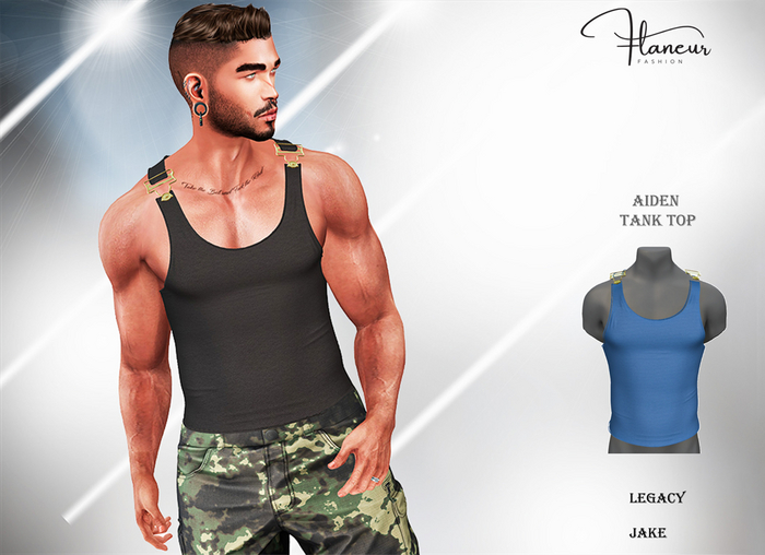 [Flaneur] Aiden Tank Blue 