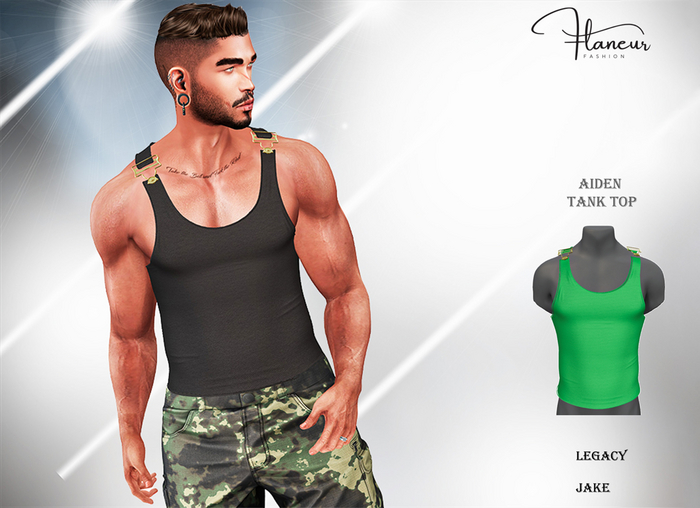 [Flaneur] Aiden Tank Green  