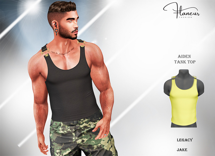 [Flaneur] Aiden Tank Yellow  