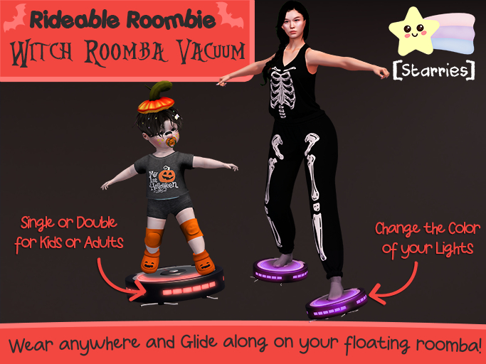[Starries] Rideable Witch Roomba Vacumm