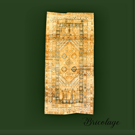 Bricolage Orange Moroccan Rug