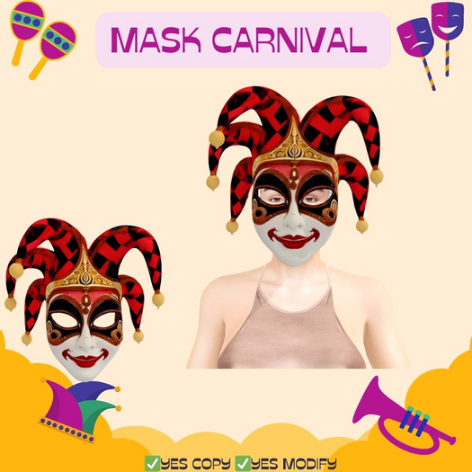 "MB" mask carnival