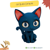 "MB" cat Black Coraline