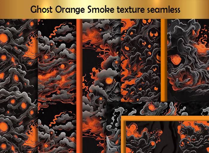 Ghost Orange Smoke texture full perm