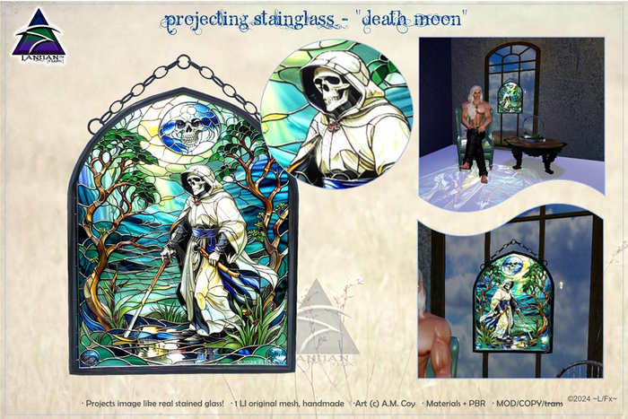~L/Fx~ Projecting StainGlass - "Death Moon"