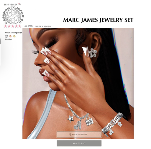 **PA$$PORT MARC JAMES JEWELRY FP