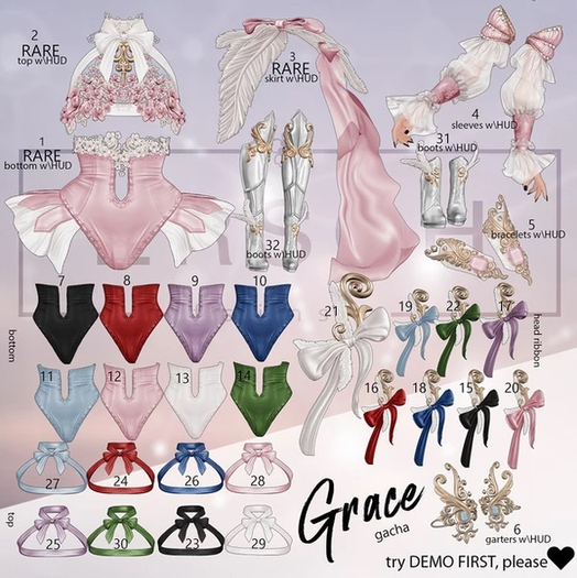 ERSCH - Grace Gacha {Legacy} FULL SET + RARES