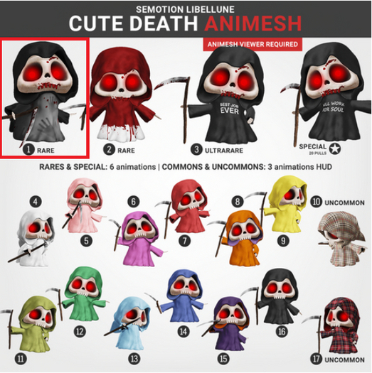 SEmotion Libellune Cute Death #1 RARE