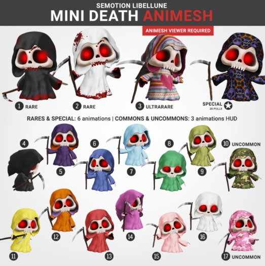 SEmotion Libellune Mini Death - Full Set