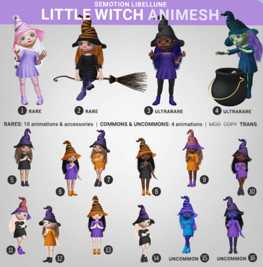 SEmotion Libellune Little Witch Animesh RARE 01