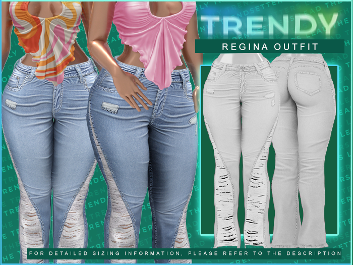 [TRENDY] Regina Jeans [White]