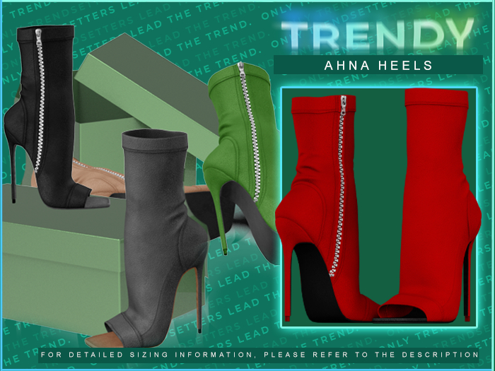 [TRENDY] Ahna Heels [red]