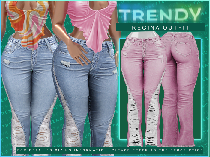 [TRENDY] Regina Jeans [Rose]