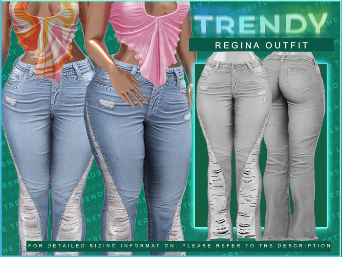[TRENDY] Regina Jeans [Grey]