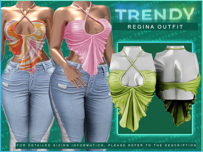 [TRENDY] Regina Top [Lime]