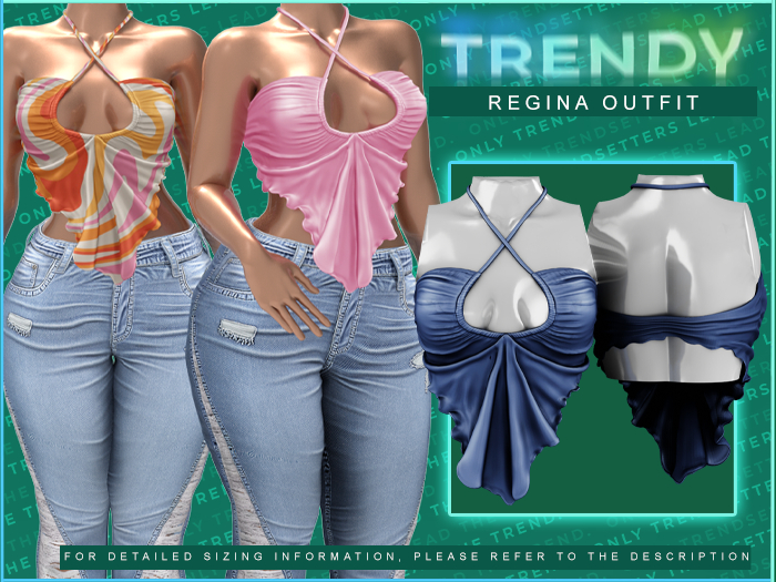 [TRENDY] Regina Top [Navy]