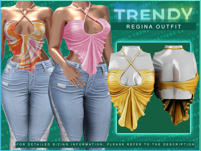 [TRENDY] Regina Top [Orange]