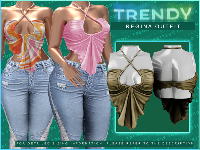 [TRENDY] Regina Top [Seaweed]