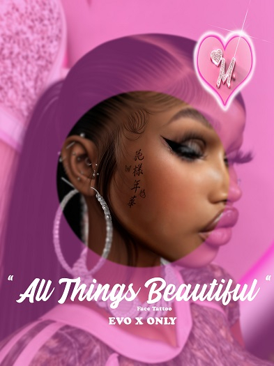 All Things Beautiful Face Tattoo
