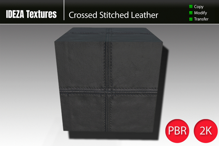 IDEZA Textures - Crossed Stitched Leather