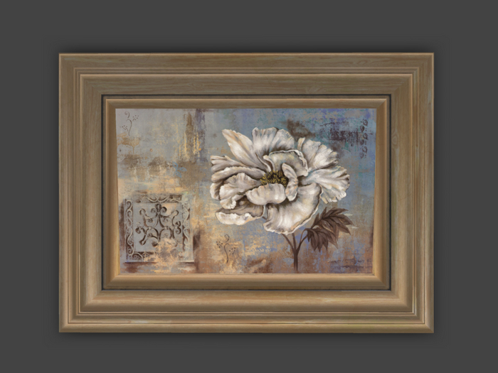 flower oil panting Picture in frame