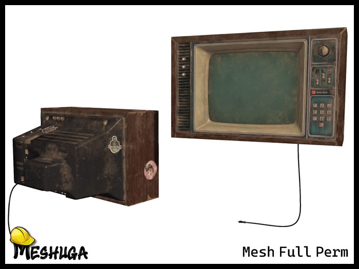 Meshuga Haunted House - Old TV FULL PERM MESH