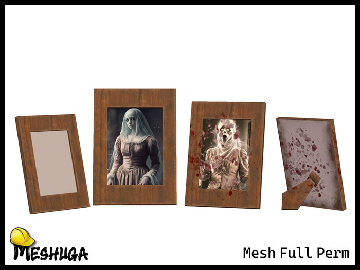 Meshuga  Haunted House - Picture Frames  FULL PERM MESH 