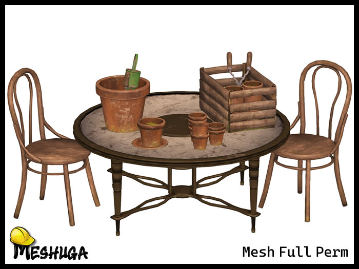 Meshuga Potion & Charm Garden Table FULL PERM MESH 