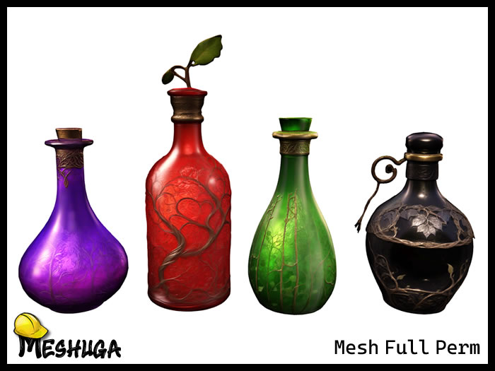 Meshuga Halloween Magic Potions FULL PERM MESH 