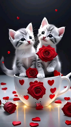 deux chats d amour