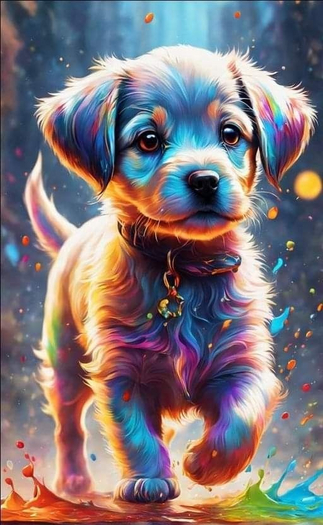 neon dog