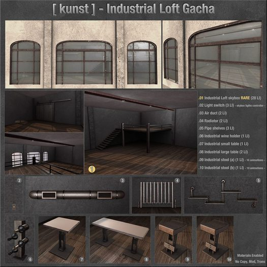 .07 [ kunst ] - Industrial small table