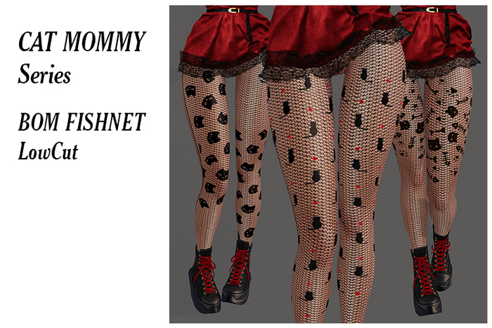 BOM Fishnet Cat Mommy