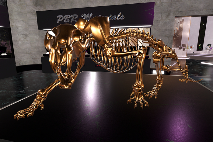 Box Lion skeleton 1 PBR