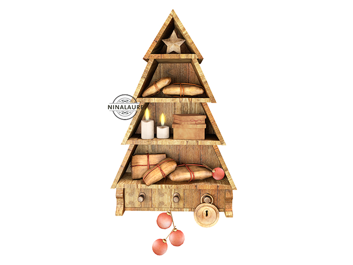 04. Myrrine. Xmas time wall decor RARE