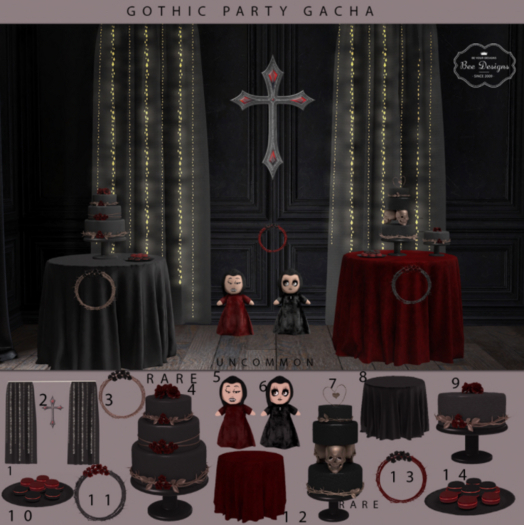 Bee Designs Gothic Party - FULL SET