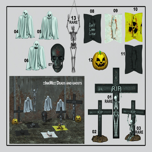 ::InkMe:: Deads and ghosts . Full set