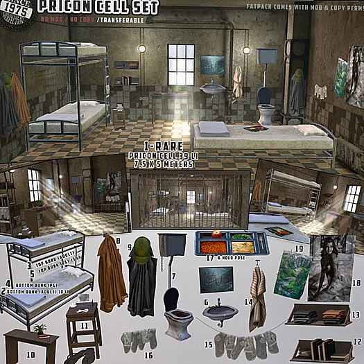 [Since1975] Prison Cell - Full Set