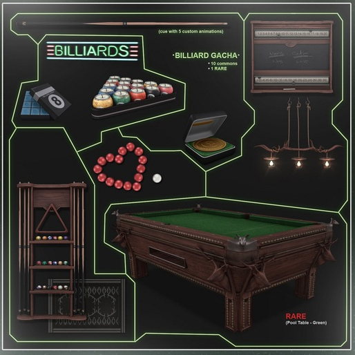 [Con.] Billiard set - Neon