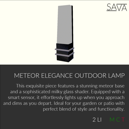 Meteor Elegance Outdoor Lamp
